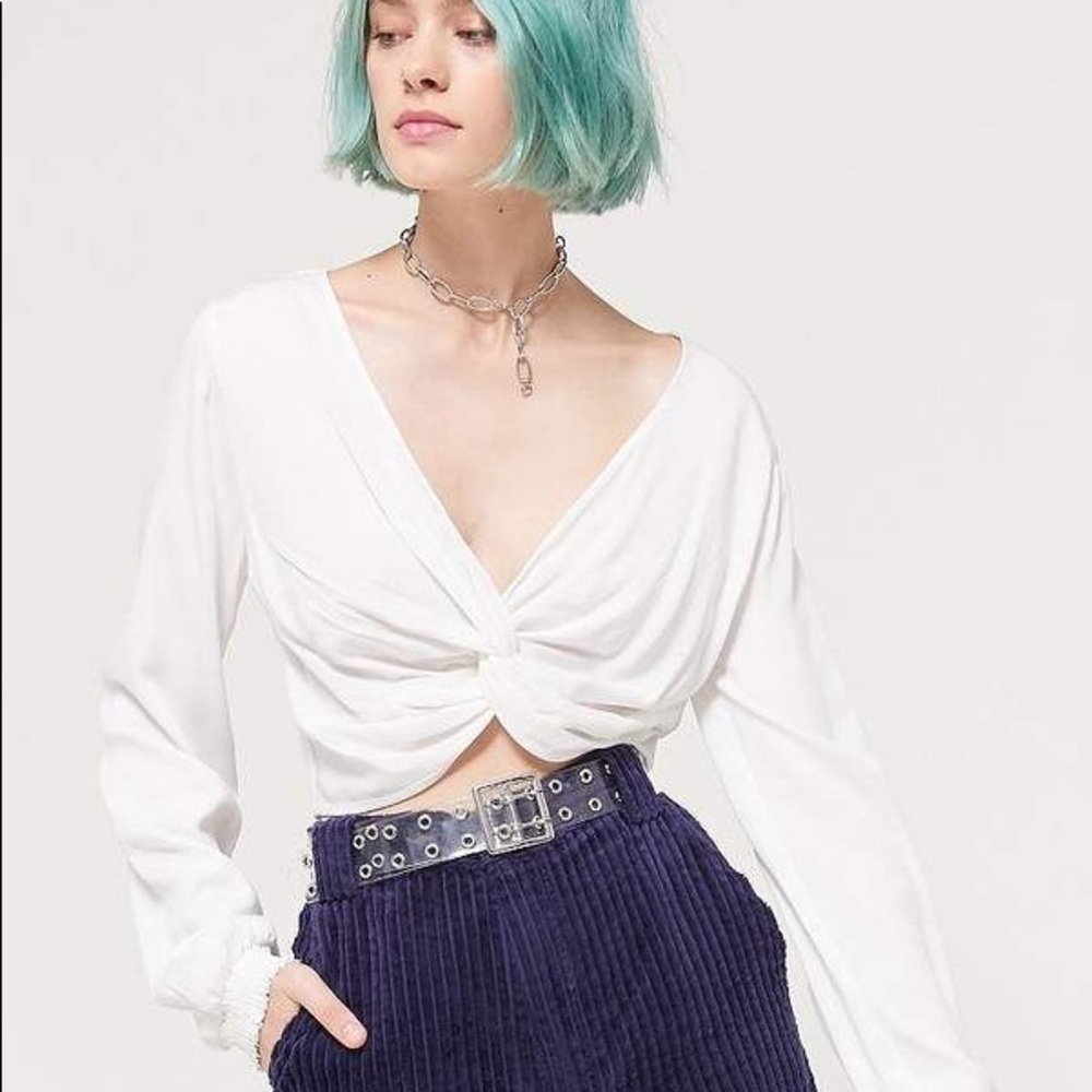 UO Madison Twist Front Blouse